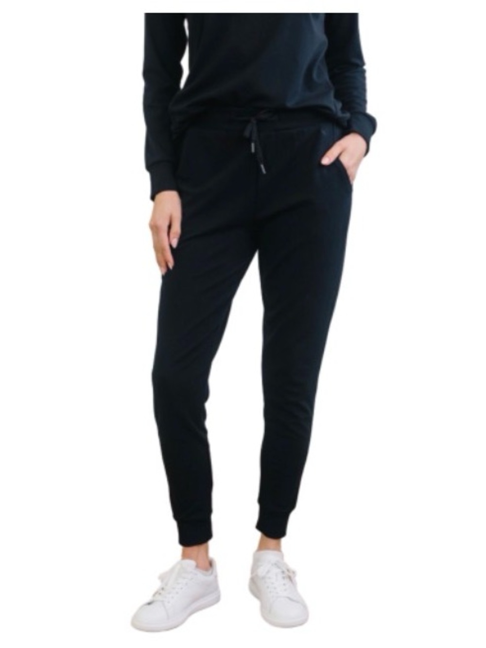 Cozy Earth Women's Bamboo Jogger Pant TALL Black